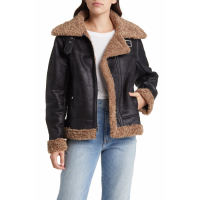 Sam Edelman Women's 'Faux Shearling Aviator' Jacket