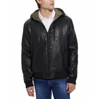 Guess 'Gary Faux Leather Hooded' Jacke für Herren