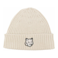 Maison Kitsuné 'Bold Fox Head Ribbed' Mütze für Herren