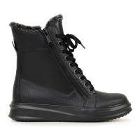 Karl Lagerfeld Paris 'Leather Double Zip Fur-Lined' Kampfstiefel für Herren