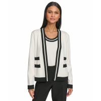 Karl Lagerfeld Paris 'Open-Front Long-sleeve Knit' Strickjacke für Damen