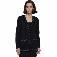 Karl Lagerfeld Paris 'Contrast-Stitch Button-Up' Strickjacke für Damen