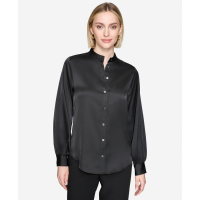 Karl Lagerfeld Paris 'Band-Collar' Langärmelige Bluse für Damen