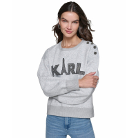 Karl Lagerfeld Paris 'Embellished Eiffel Tower Logo' Sweatshirt für Damen