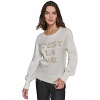 Karl Lagerfeld Paris 'C'est La Vie Faux-Pearl-Embellished, Regular and Petite' Pullover für Damen