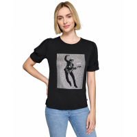 Karl Lagerfeld Paris 'Embellished Crewneck Rockstar' T-Shirt für Damen