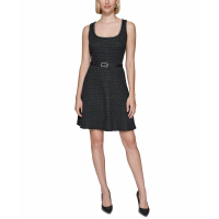 Karl Lagerfeld Paris 'Bouclé Tweed Belted' Mini Kleid für Damen