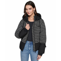 Karl Lagerfeld Paris 'Houndstooth Hooded' Pufferjacke für Damen