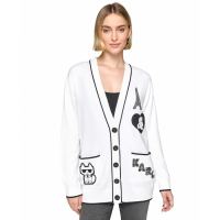 Karl Lagerfeld Paris 'Embellished Varsity' Strickjacke für Damen