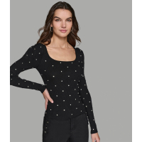 Karl Lagerfeld Paris 'Long Sleeve With Rhinestones' Pullover für Damen