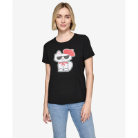 Karl Lagerfeld Paris 'Choupette Beret' T-Shirt für Damen