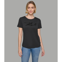 Karl Lagerfeld Paris 'Karl Script Tweed' T-Shirt für Damen