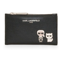 Karl Lagerfeld Paris 'Duo Pins Small Zip Around' Portemonnaie für Damen