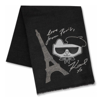 Karl Lagerfeld Paris 'Choupette And Krystal Eiffel Muffler' Halstuch für Damen