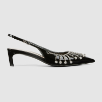 Gucci 'Pump With Crystal Chain' Pumps für Damen