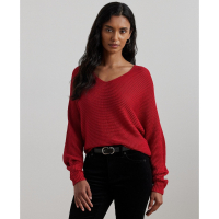 LAUREN Ralph Lauren Women's 'Rib-Knit Dolman-Sleeve' Sweater