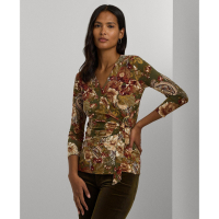 LAUREN Ralph Lauren Top à manches 3/4 'Floral Stretch' pour Femmes