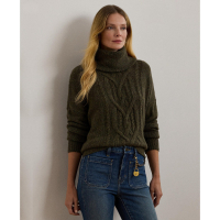 LAUREN Ralph Lauren Pull à col roulé 'Aran-Knit' pour Femmes