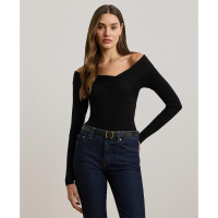 LAUREN Ralph Lauren Pull 'Rib-Knit Off-the-Shoulder' pour Femmes