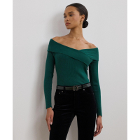 LAUREN Ralph Lauren Pull 'Rib-Knit Off-the-Shoulder' pour Femmes