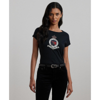 LAUREN Ralph Lauren T-shirt 'Beaded-Crest' pour Femmes