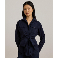 LAUREN Ralph Lauren Chemise 'Tie-Front -Blend' pour Femmes