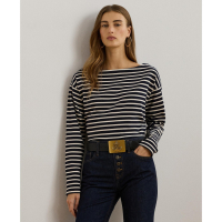 LAUREN Ralph Lauren Top à manches longues 'Striped Boatneck' pour Femmes