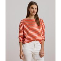 LAUREN Ralph Lauren Top à manches longues 'Striped Boatneck' pour Femmes