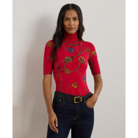 LAUREN Ralph Lauren Pull à col roulé 'Belting-Print' pour Femmes