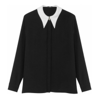 Versace Women's 'Contrast-Collar' Shirt