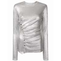 Paco Rabanne Women's 'Draped Button' Blouse