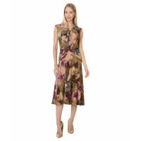 LAUREN Ralph Lauren Robe Midi 'Floral Twist-Front' pour Femmes