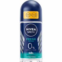 Nivea 'Men Fresh Ocean 0% Aluminium' Roll-on Deodorant - 50 ml