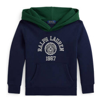 Ralph Lauren Kids Little Boy's 'Logo Color Blocked Fleece Hoodie'