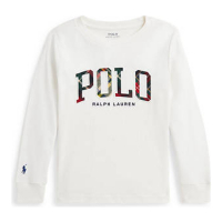 Ralph Lauren Kids Little Boy's 'Plaid Logo Cotton Jersey Long Sleeve T-Shirt'