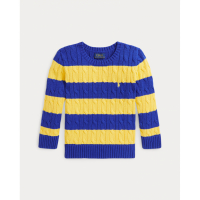 Ralph Lauren Kids Little Boy's 'Striped Cable-Knit Cotton Sweater'