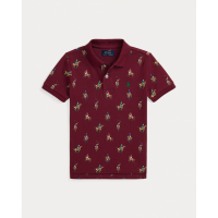 Ralph Lauren Kids Little Boy's 'Equestrian-Print Cotton Mesh Polo Shirt'