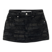 Alexander Wang 'Logo-Embroidered' Jeansshorts für Damen