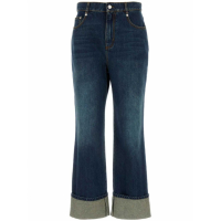 Alexander McQueen Jeans 'Straigh-Leg Mid-Rise' pour Femmes