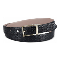 Calvin Klein Women's 'Two-In-One Reversible Skinny Texture Embossed' Belt