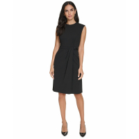 Calvin Klein 'Sleeveless Chain-Embellished Sheath Dress' pour Femmes