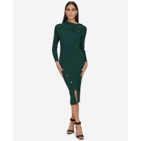 Calvin Klein 'Rib-Knit Long-Sleeve Sweater Dress' pour Femmes