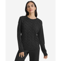 Calvin Klein 'Metallic Cable-Knit Sweater' pour Femmes