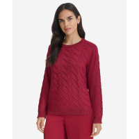 Calvin Klein 'Metallic Cable-Knit Sweater' pour Femmes