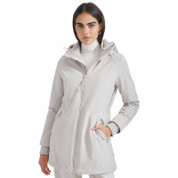 Calvin Klein 'Hooded Faux-Fur-Lined Anorak Raincoat' pour Femmes