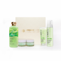 Arganicare Coffret Purifiant & Hydratant Pour Le Visage À L'Aloe Vera' - 5 Pièces