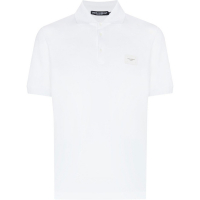 Dolce&Gabbana Men's 'Logo Plaque' Polo Shirt