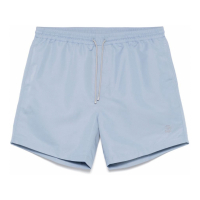 Brunello Cucinelli Short de bain 'Logo-Embroidered' pour Hommes