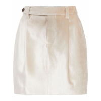 Brunello Cucinelli Mini Jupe 'Pearlescent-Finish Tailored' pour Femmes