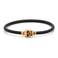 Alexander McQueen Bracelet 'Skull-Charm Slip-On' pour Hommes